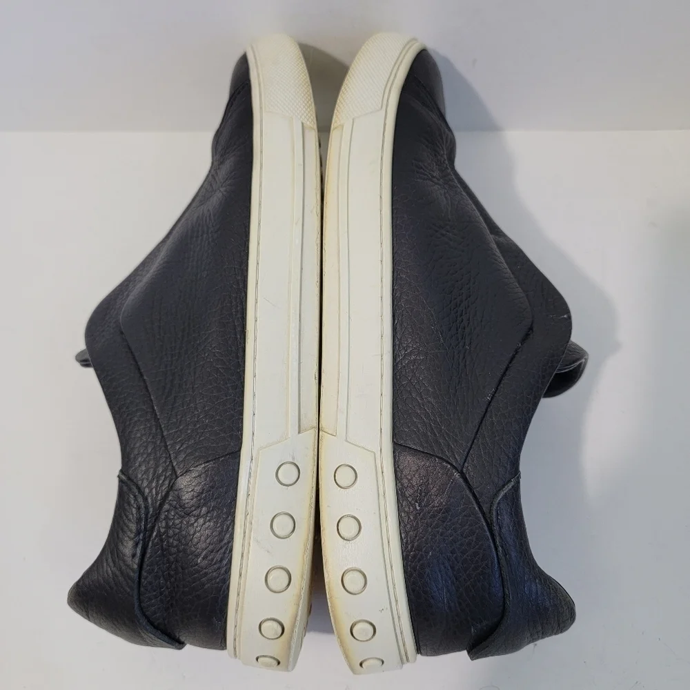 TODS Men Black Leather Slip-On Sneakers 6.5/40 Quite Luxury Designer Minimalist